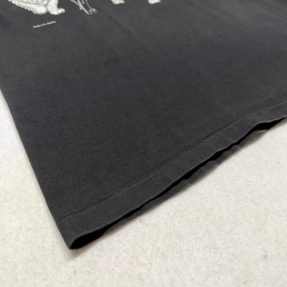 Vintage 1986 Hep Cat Front and Back Graphic T-Shirt Single Stitch Black Large - Picture 5 of 12